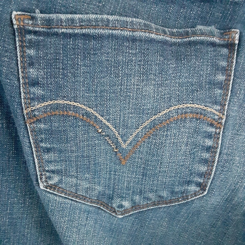 Levis 529 Curvy Bootcut Jeans Womens Medium Wash Blue Denim Pants Sz 16 - Picture 12 of 15